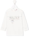 'Teddy Clothes Line'印花T恤