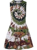 metallic tie-dye dress