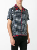 polka dot print shirt