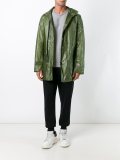 hooded raincoat