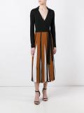 pleated wrap dress