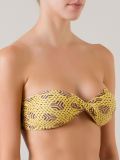 printed bandeau bikini top