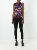 pussy bow sleeveless top