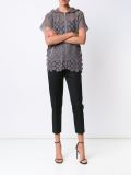 crochet short sleeved hooded jacket