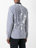 buttoned deep neck vest