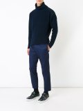 ribbed high neck jumper