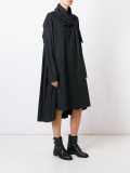 系带领衬衫连衣裙