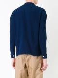 waffle knit henley top