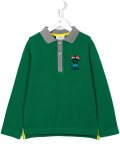 monster embroidered polo shirt