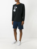 warm hole print sweatshirt