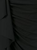 gathered one shoulder gown