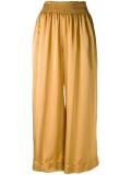 cropped wide-leg trousers