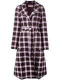 plaid pattern coat