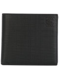 logo embossed bi-fold wallet