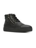 zipped hi-top sneakers