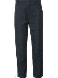 straight cropped trousers