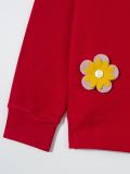 flower appliqué sweatshirt