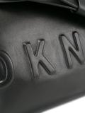 embossed logo shoulder bag