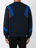 colour block panelled sweatshirt