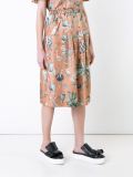 jungle print high waist skirt