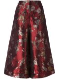 floral print cropped palazzo pants