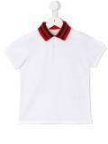 Web collar polo shirt