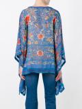 printed draped blouse 