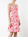 flower print flared dress