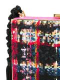 tasseled boucle clutch