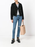 frayed hem skinny jeans