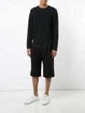 ribbed trim jumper 