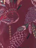 bird print blouse
