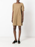 panelled shift dress