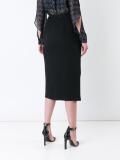 open front A-line skirt