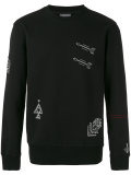 embroidered motif sweatshirt