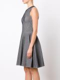 printed pleated dress