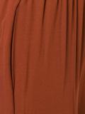 gathered straight leg trousers