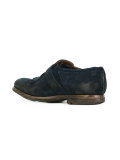 distressed brogue detail monk shoes