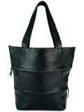 zip detail tote bag
