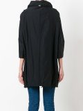 cropped sleeve parka
