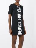 logo print T-shirt dress