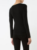 asymmetric V-neck top