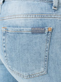 frayed cropped jeans