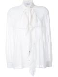 picot ruffle blouse