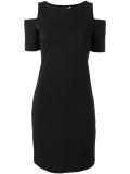 slit sleeves fitted dress
