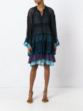 tiered colour block dress