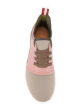 perforated B lace-up sneakers