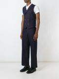 contrast back panel waistcoat