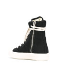 perforated high-top sneakers