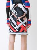 geometric print skirt